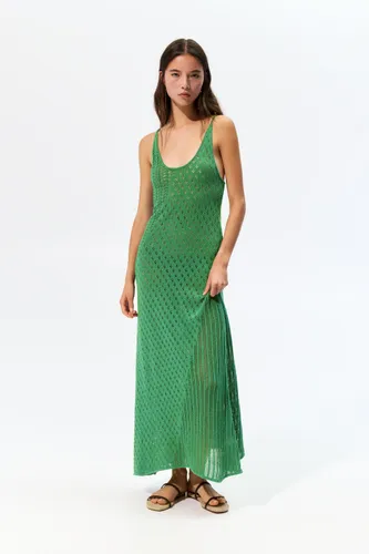 Robe Midi Crochet - Pull&Bear - Modalova