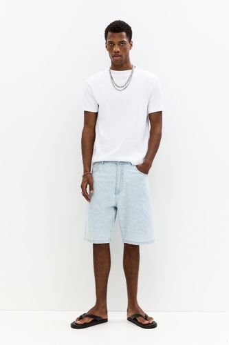 Short Denim Baggy Jacquard - Pull&Bear - Modalova