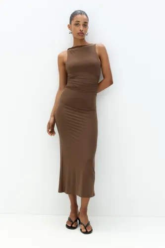 Robe Midi Ajustée - Pull&Bear - Modalova