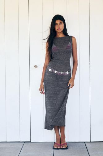 Robe Midi En Maille Brillante - Pull&Bear - Modalova
