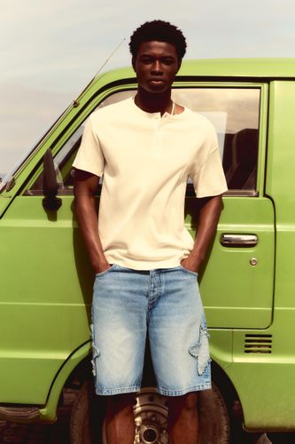 Bermuda En Jean Relaxed Étoiles - Pull&Bear - Modalova