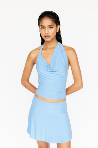 Top Drapé Asymétrique À Encolure Américaine - Pull&Bear - Modalova
