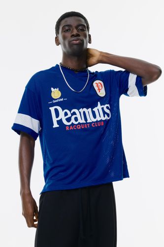 T-Shirt Bleu Mesh Snoopy - Pull&Bear - Modalova