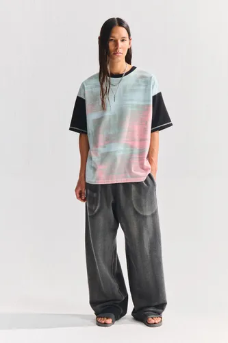 Pantalon Jogging Stwd Délavé Argenté - Pull&Bear - Modalova
