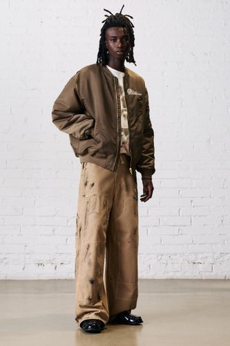 Veste Bomber Avec Broderie Stwd - Pull&Bear - Modalova