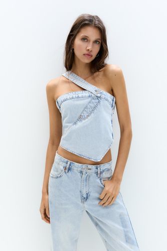Top En Jean Patchwork - Pull&Bear - Modalova