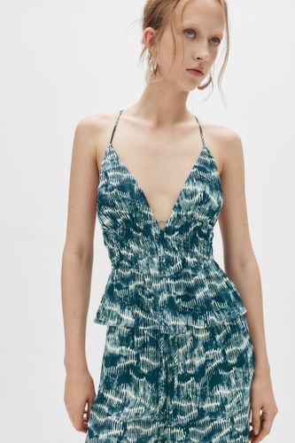 Top Imprimé Fronces - Pull&Bear - Modalova