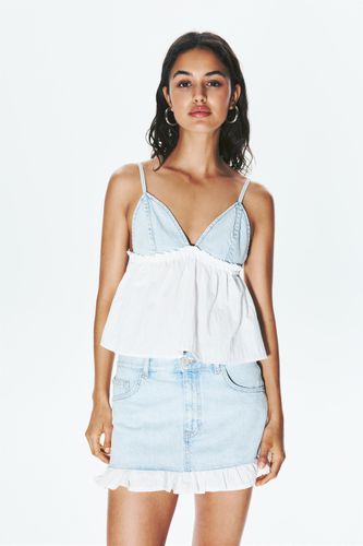 Top En Jean Volant - Pull&Bear - Modalova