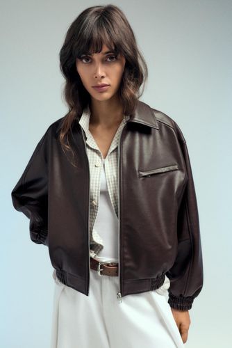 Blouson Dad En Similicuir - Pull&Bear - Modalova