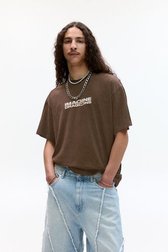 T-Shirt Marron Imagine Dragons - Pull&Bear - Modalova