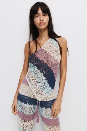 Top En Crochet À Rayures - Pull&Bear - Modalova