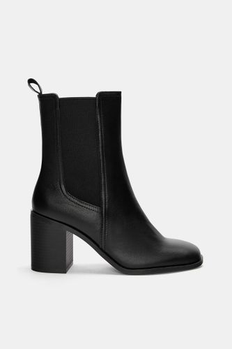 Bottines À Talon Chelsea Cuir - Pull&Bear - Modalova