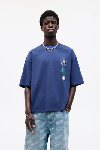 T-Shirt Bleu Stwd - Pull&Bear - Modalova