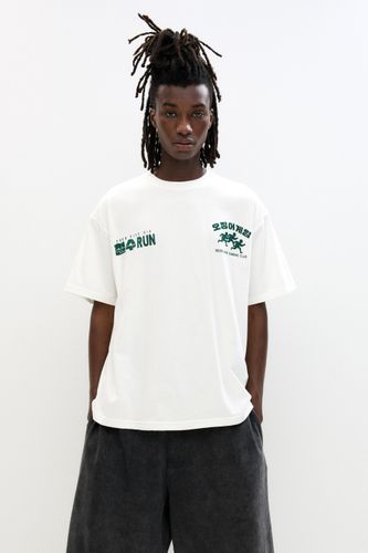T-Shirt Blanc Le Jeu Du Calamar - Pull&Bear - Modalova