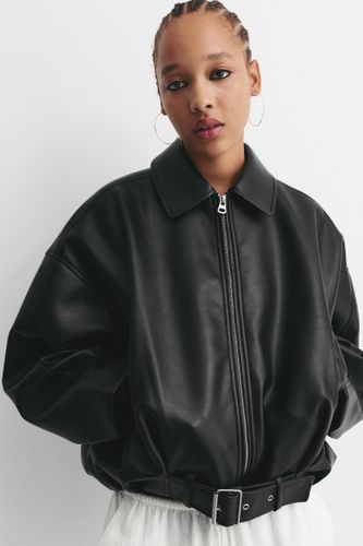 Veste Bomber Similicuir - Pull&Bear - Modalova