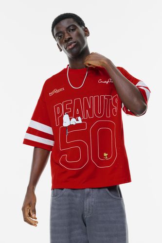 T-Shirt Mesh Snoopy - Pull&Bear - Modalova