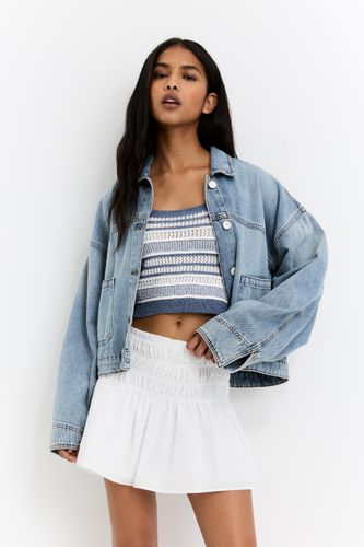 Minijupe À Carreaux Nid D'abeille - Pull&Bear - Modalova