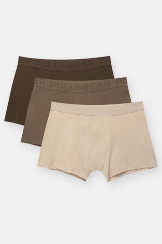 Lot De 3 Boxers Tons Terre - Pull&Bear - Modalova