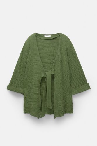 Blouse Rustique Nœud Sur Le Devant - Pull&Bear - Modalova