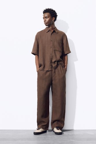 Pantalon Jogger 100% Lin - Pull&Bear - Modalova