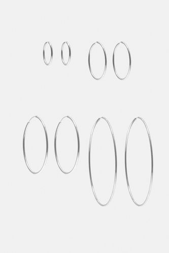 Lot De 4 Boucles D'oreilles Créoles Fines - Pull&Bear - Modalova
