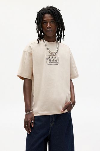 T-Shirt Visages Brodés - Pull&Bear - Modalova