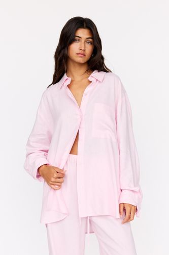 Chemise Oversize Avec Lin - Pull&Bear - Modalova