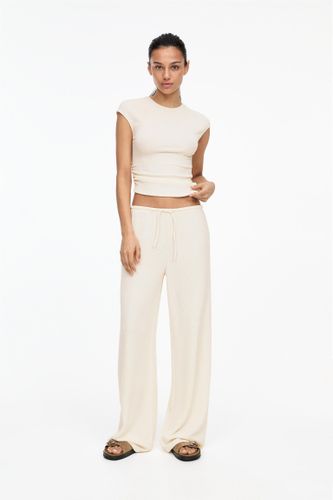 Pantalon Wide Leg Smock - Pull&Bear - Modalova