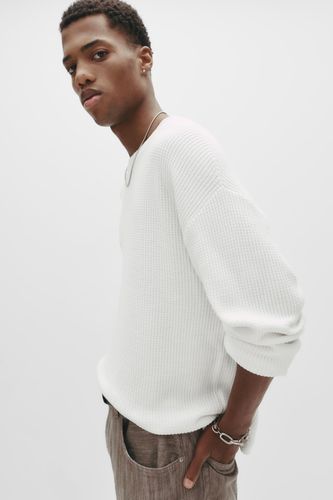 Pull En Maille Gaufrée - Pull&Bear - Modalova