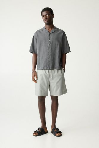 Short Jogging Lin Mélangé - Pull&Bear - Modalova