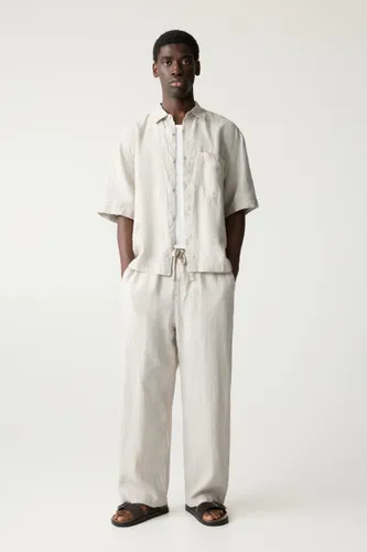 Pantalon Jogging 100 % Lin - Pull&Bear - Modalova