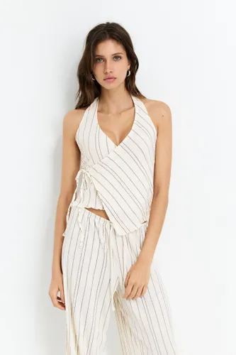Top À Rayures Et Smock - Pull&Bear - Modalova