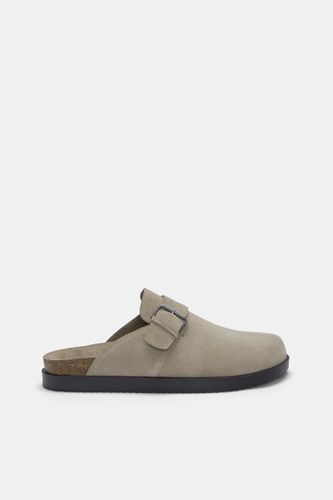 Sabots En Cuir Avec Boucle - Pull&Bear - Modalova