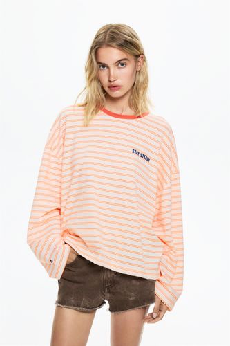 T-Shirt À Rayures Manches Longues - Pull&Bear - Modalova