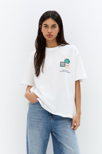T-Shirt Imprimé Sachets De Thé - Pull&Bear - Modalova