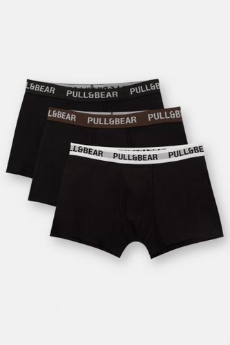 Lot 3 Boxers Avec Écusson Moyen - Pull&Bear - Modalova