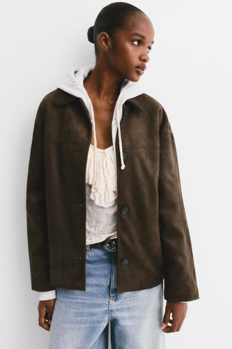 Veste Suédine - Pull&Bear - Modalova