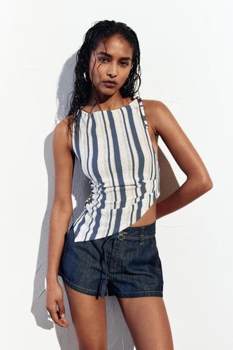 Top Rustique Asymétrique À Rayures - Pull&Bear - Modalova