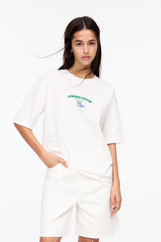 T-Shirt Imprimé Chaise - Pull&Bear - Modalova
