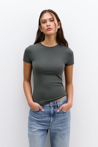 T-Shirt Polyamide Manches Courtes - Pull&Bear - Modalova
