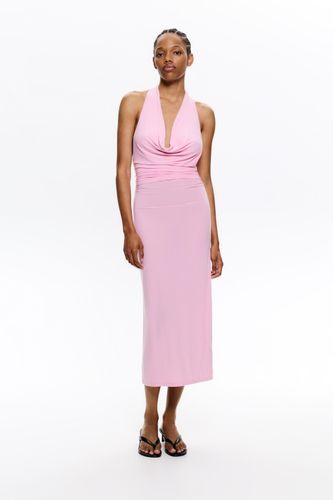 Robe Midi Dos Nu Avec Nœud - Pull&Bear - Modalova