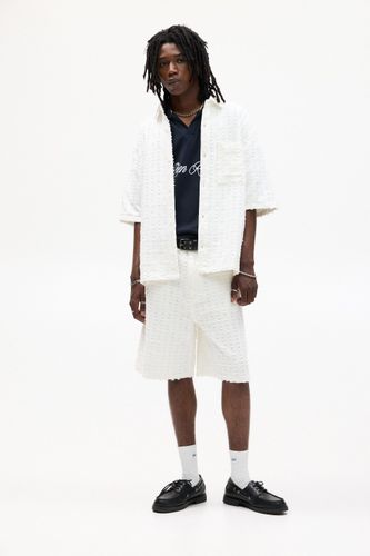 Bermuda En Jean Baggy Texturé - Pull&Bear - Modalova
