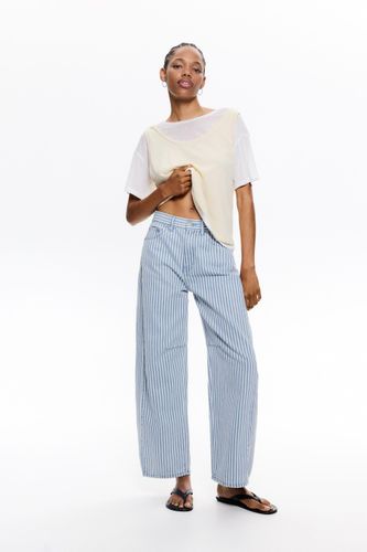 Jean Ballon À Rayures - Pull&Bear - Modalova