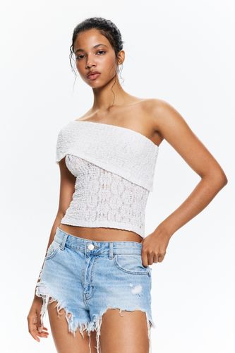Top Asymétrique Ajouré - Pull&Bear - Modalova