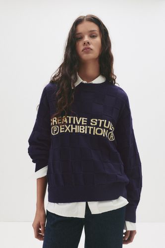 Pull Texte Contrasté - Pull&Bear - Modalova