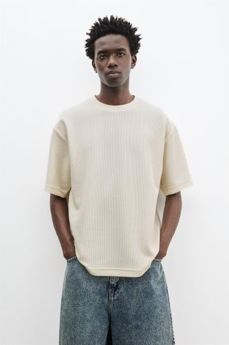 Sweat À Manches Courtes Structuré - Pull&Bear - Modalova