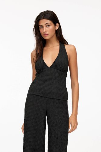 Top Encolure Américaine Effet Froissé - Pull&Bear - Modalova
