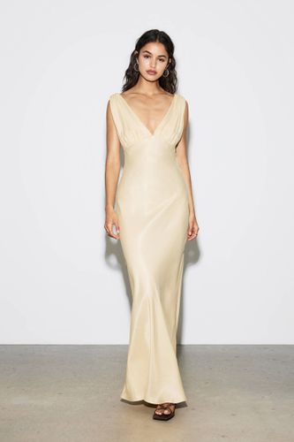Robe Midi Satinée - Pull&Bear - Modalova