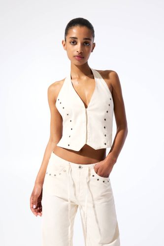 Top Encolure Américaine À Clous - Pull&Bear - Modalova