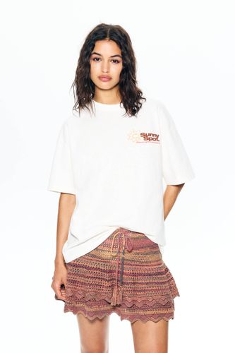 T-Shirt Graphique Soleil - Pull&Bear - Modalova